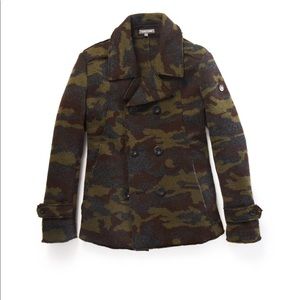 Coats | Slate Stone Camo Pea Coat 
